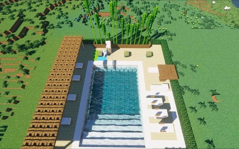 我的世界泳池怎么做[图1]