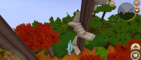 迷你世界旋转楼梯怎么做